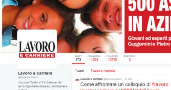 lavoro e carriere twitter